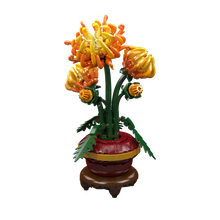 Mould King 24118 Chrysanthemum Potted Plant Building Toy Set | 417 PCS