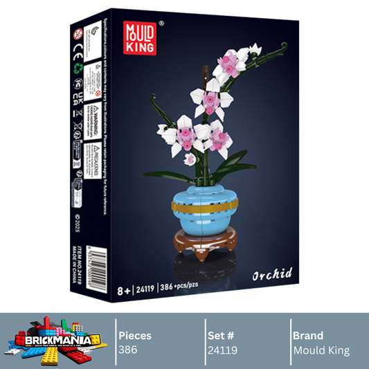 Mould King 24119 Orchid Botanical Building Toy Set | 386 PCS