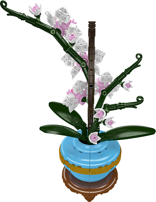 Mould King 24119 Orchid Botanical Building Toy Set | 386 PCS