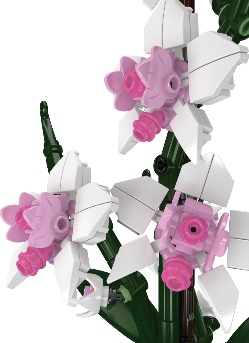 Mould King 24119 Orchid Botanical Building Toy Set | 386 PCS
