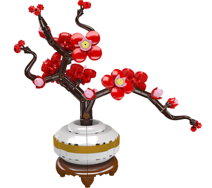 Mould King 24120 Plum Blossom Botanical Building Toy Set | 393 PCS