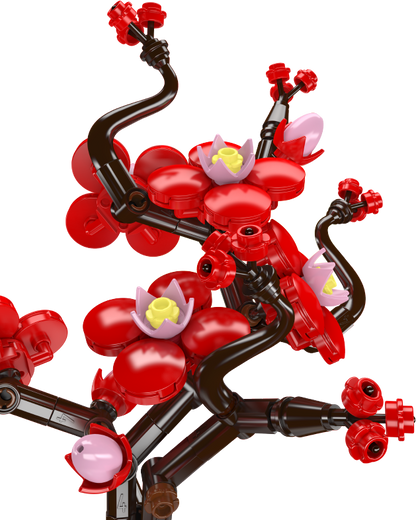 Mould King 24120 Plum Blossom Botanical Building Toy Set | 393 PCS