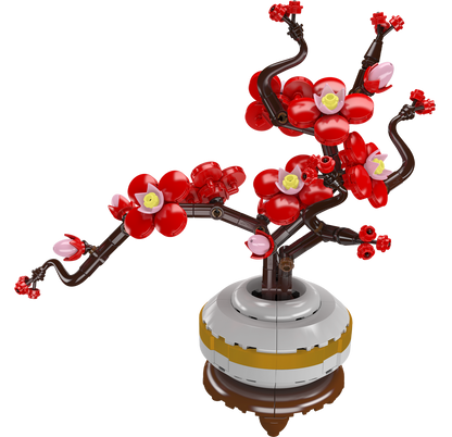 Mould King 24120 Plum Blossom Botanical Building Toy Set | 393 PCS