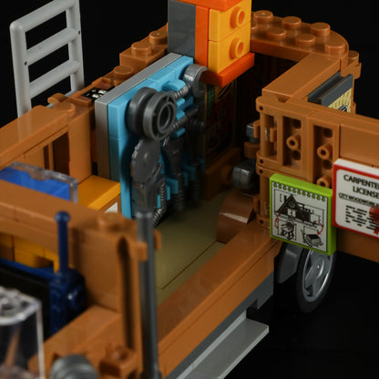 Lumibricks F9030 Carpentry Van Building Toy Set | 496 PCS