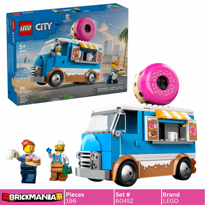 LEGO 60452 City Donut Truck | 196 PCS