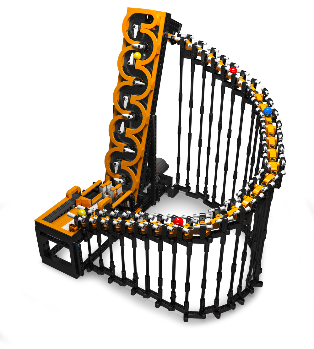 Mould King 26008S Motorized GBC Harp Track Building Toy Set | 1547 PCS