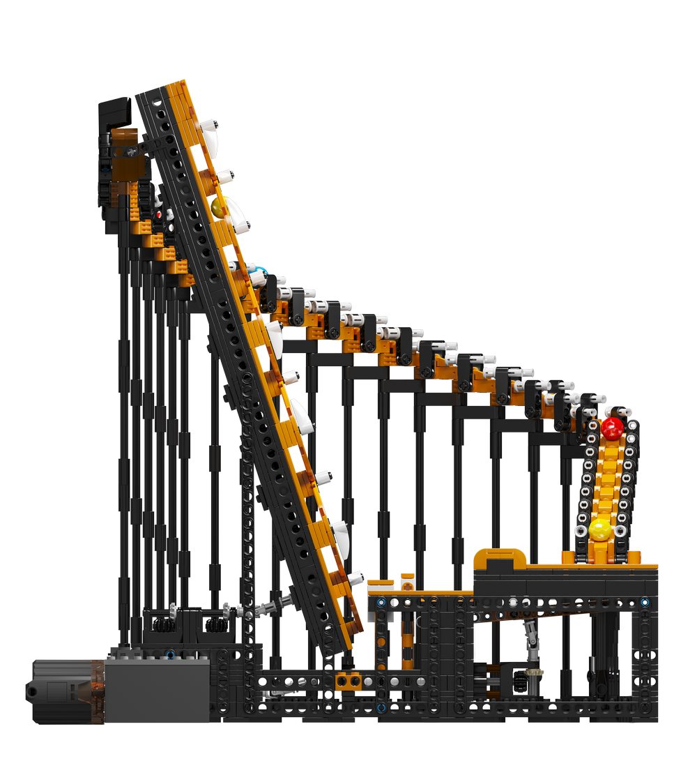 Mould King 26008S Motorized GBC Harp Track Building Toy Set | 1547 PCS