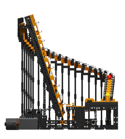 Mould King 26008S Motorized GBC Harp Track Building Toy Set | 1547 PCS