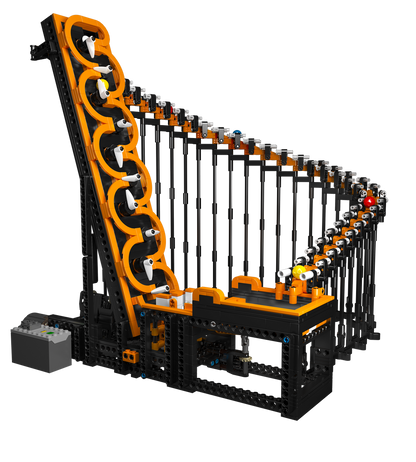 Mould King 26008S Motorized GBC Harp Track Building Toy Set | 1547 PCS