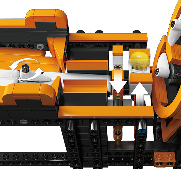 Mould King 26008S Motorized GBC Harp Track Building Toy Set | 1547 PCS