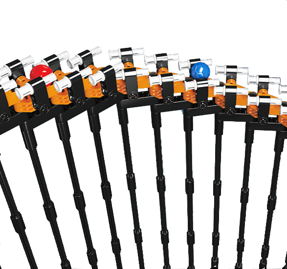 Mould King 26008S Motorized GBC Harp Track Building Toy Set | 1547 PCS