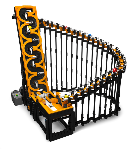 Mould King 26008S Motorized GBC Harp Track Building Toy Set | 1547 PCS