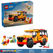 LEGO 60453 City Lifeguard Beach Rescue Truck | 214 PCS