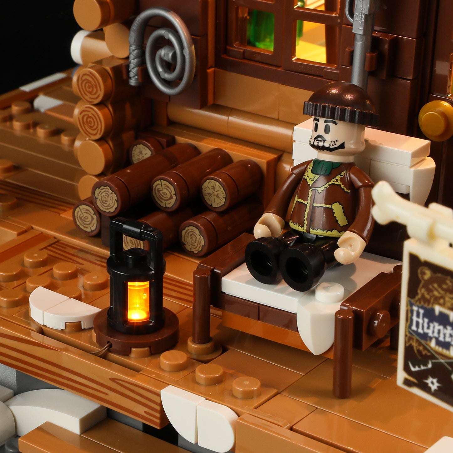 Lumibricks F9018 Hunting Cabin Building Toy Set | 2036 PCS