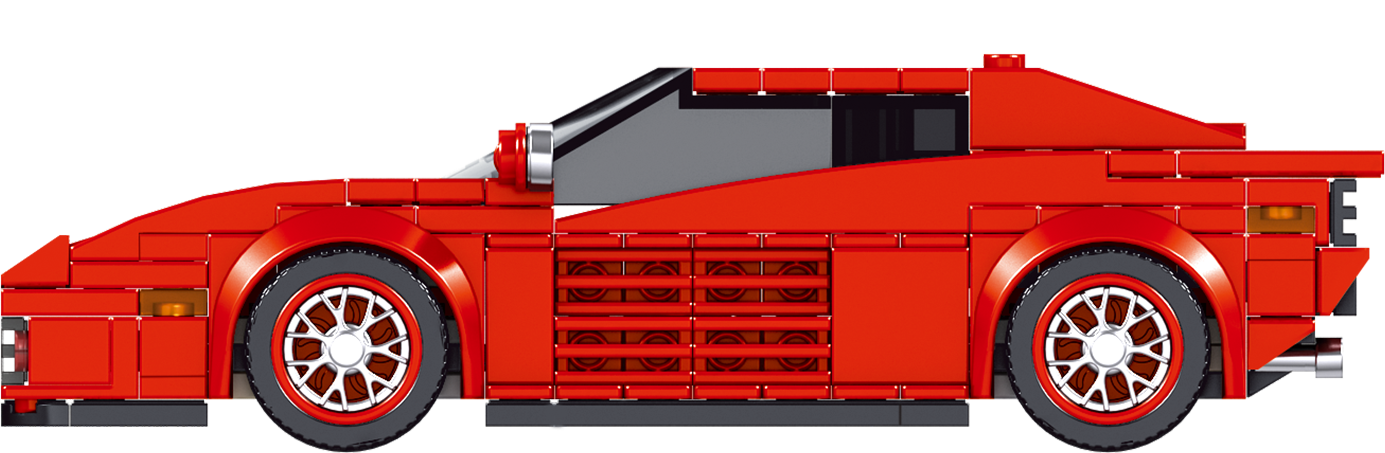 Mould King 27012S Testarossa Supercar Building Toy Set | 350 PCS