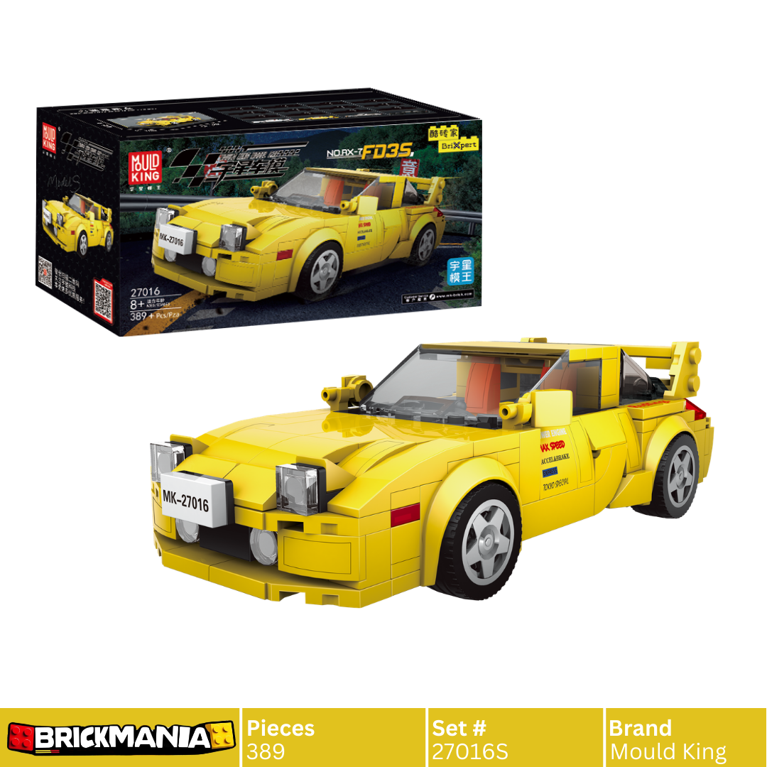 Mould King 27016S RX7 FD35 Car Model Building Toy Set | 389 PCS ...