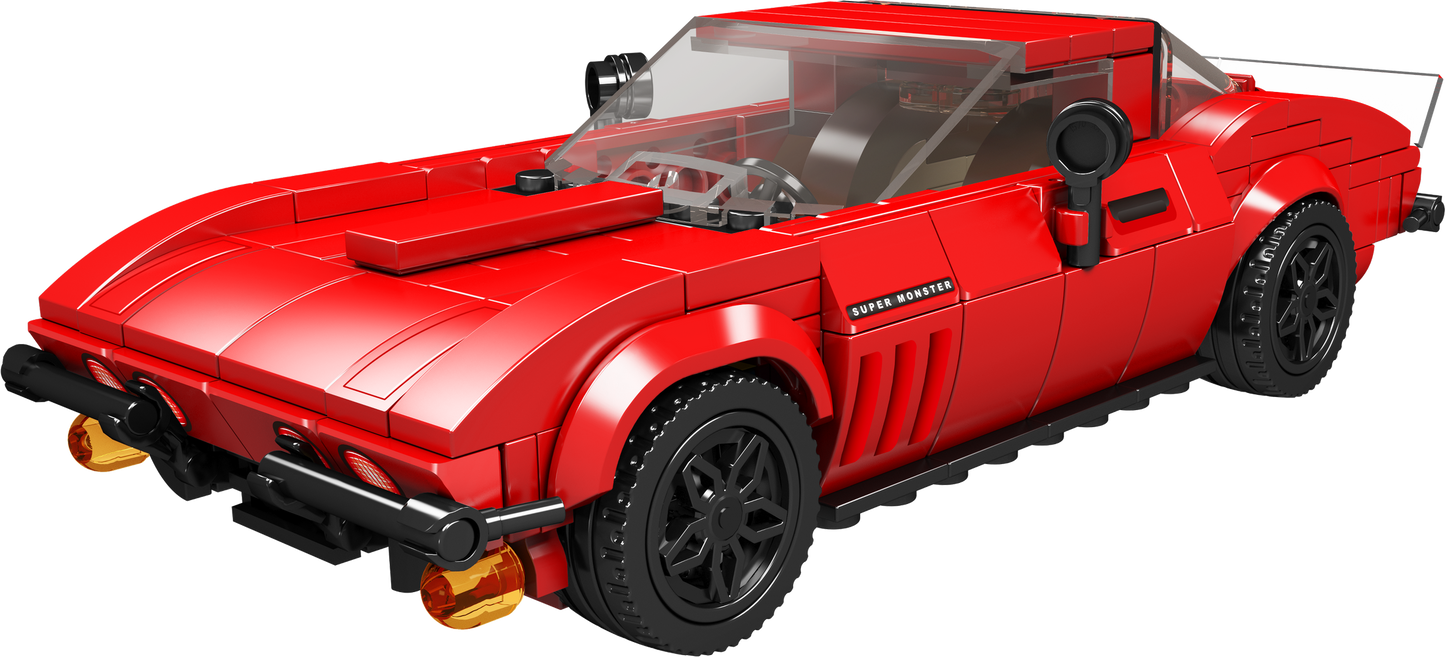 Mould King 27034S Corvette Sports Car Model Building Toy Set | 371 PCS