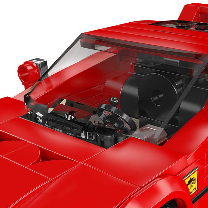 Mould King 27038S Rosso Corsa F40 Car Model Building Toy Set | 378 PCS