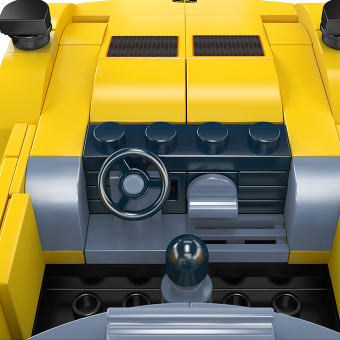 Mould King 27039 Italian Bull Miura Car Model Building Toy Set | 321 PCS