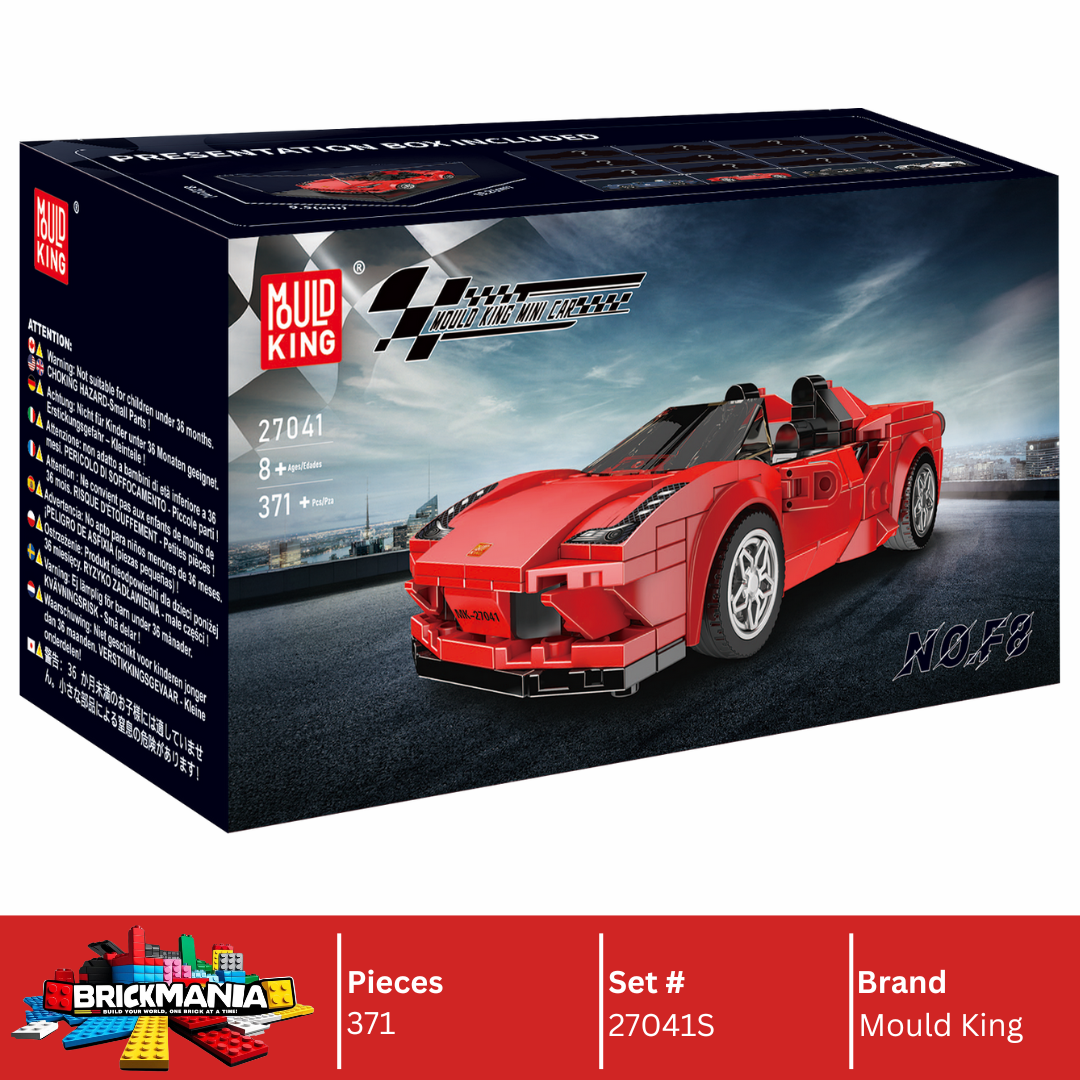 Mould King 27041S F8 Supercar Model Building Toy Set | 371 PCS