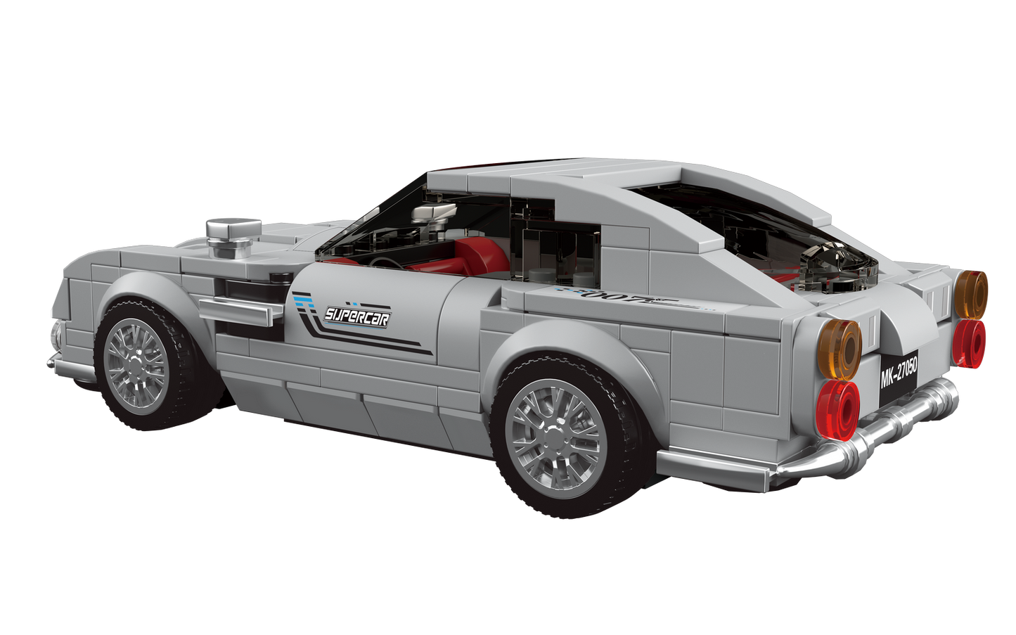 Mould King 27050S Silver Martin 007 Supercar Building Toy Set | 348 PCS