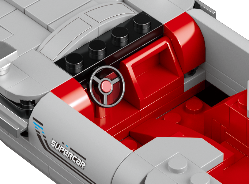 Mould King 27050S Silver Martin 007 Supercar Building Toy Set | 348 PCS