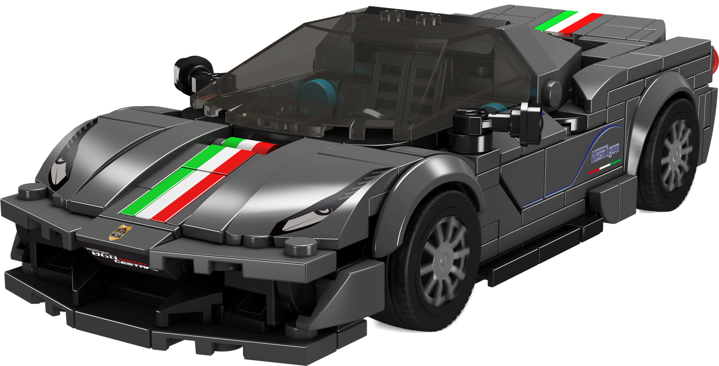 Mould King 27068S The 488 Pista Car Model Building Toy Set | 384 PCS