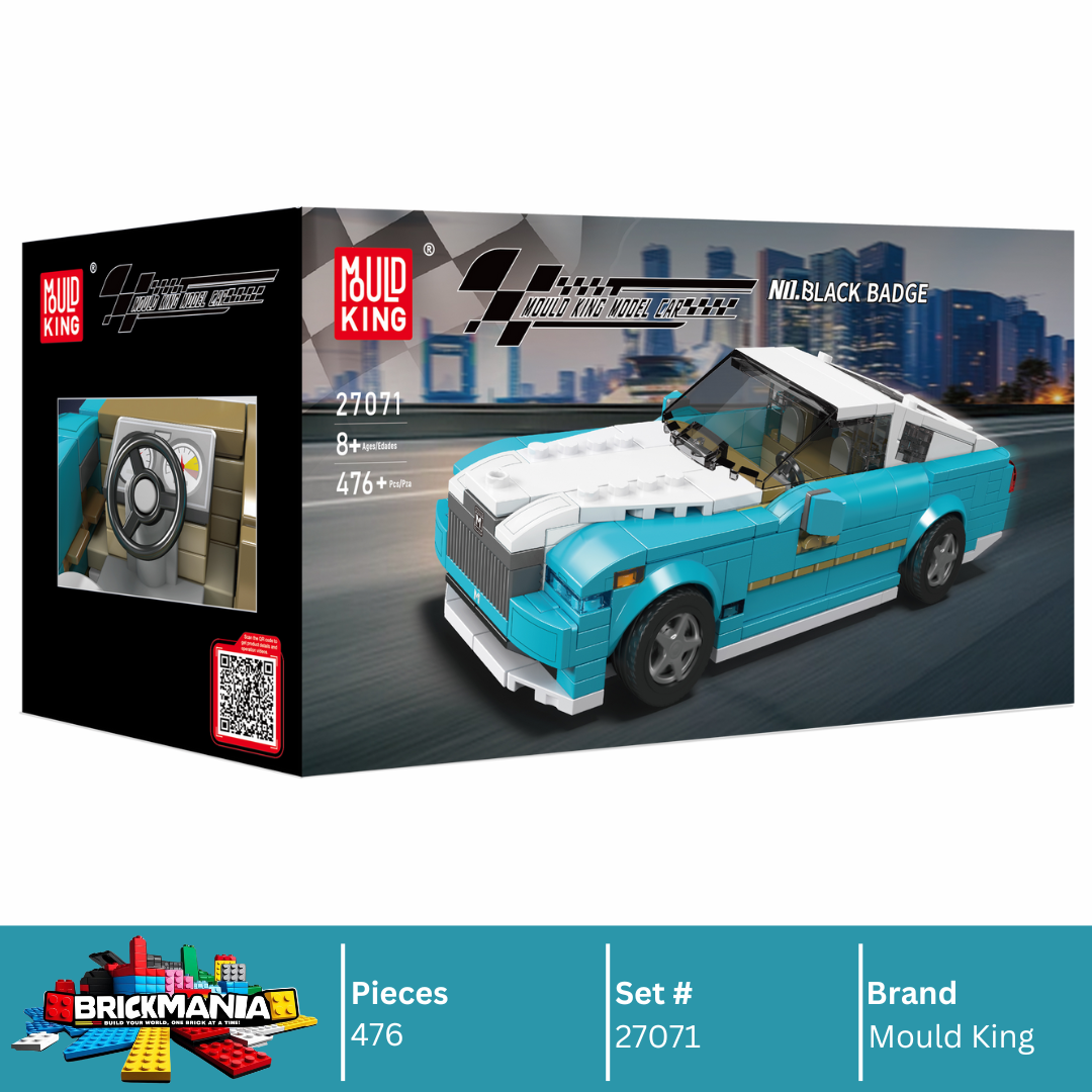 Mould King 27071 RR Black Badge Car Model Building Toy Set | 476 PCS