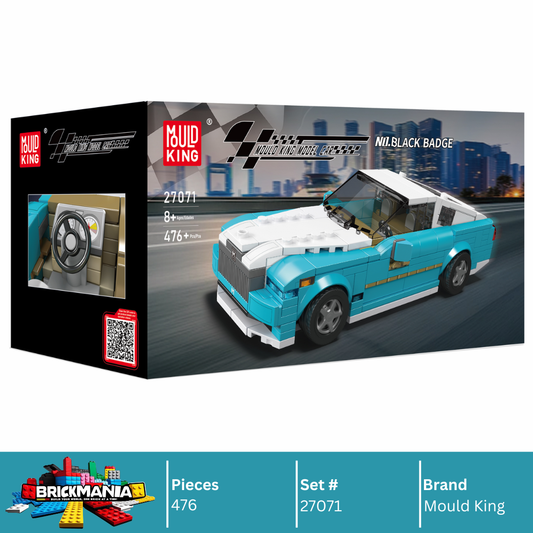 Mould King 27071 RR Black Badge Car Model Building Toy Set | 476 PCS