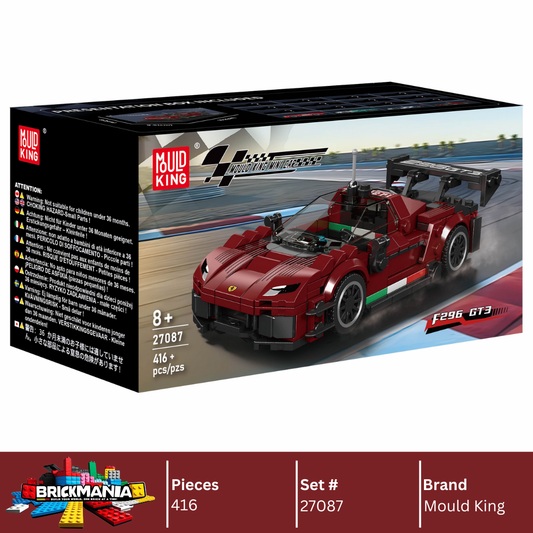 Mould King 27087 F296 GT3 Supercar Model Building Toy Set | 416 PCS