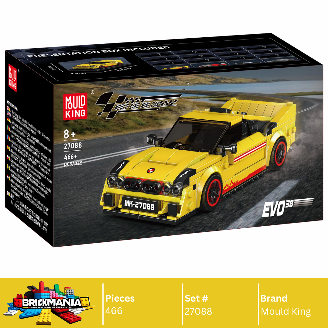 Mould King 27088 EVO38 Rally Car Model Building Toy Set | 466 PCS ...
