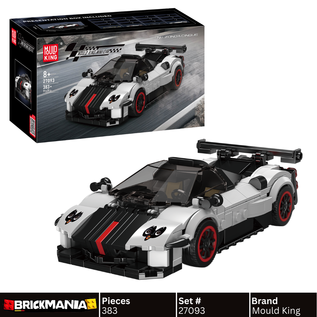 Mould King 27093 Pagani Zonda Cinque Supercar Building Toy Set | 383 PCS