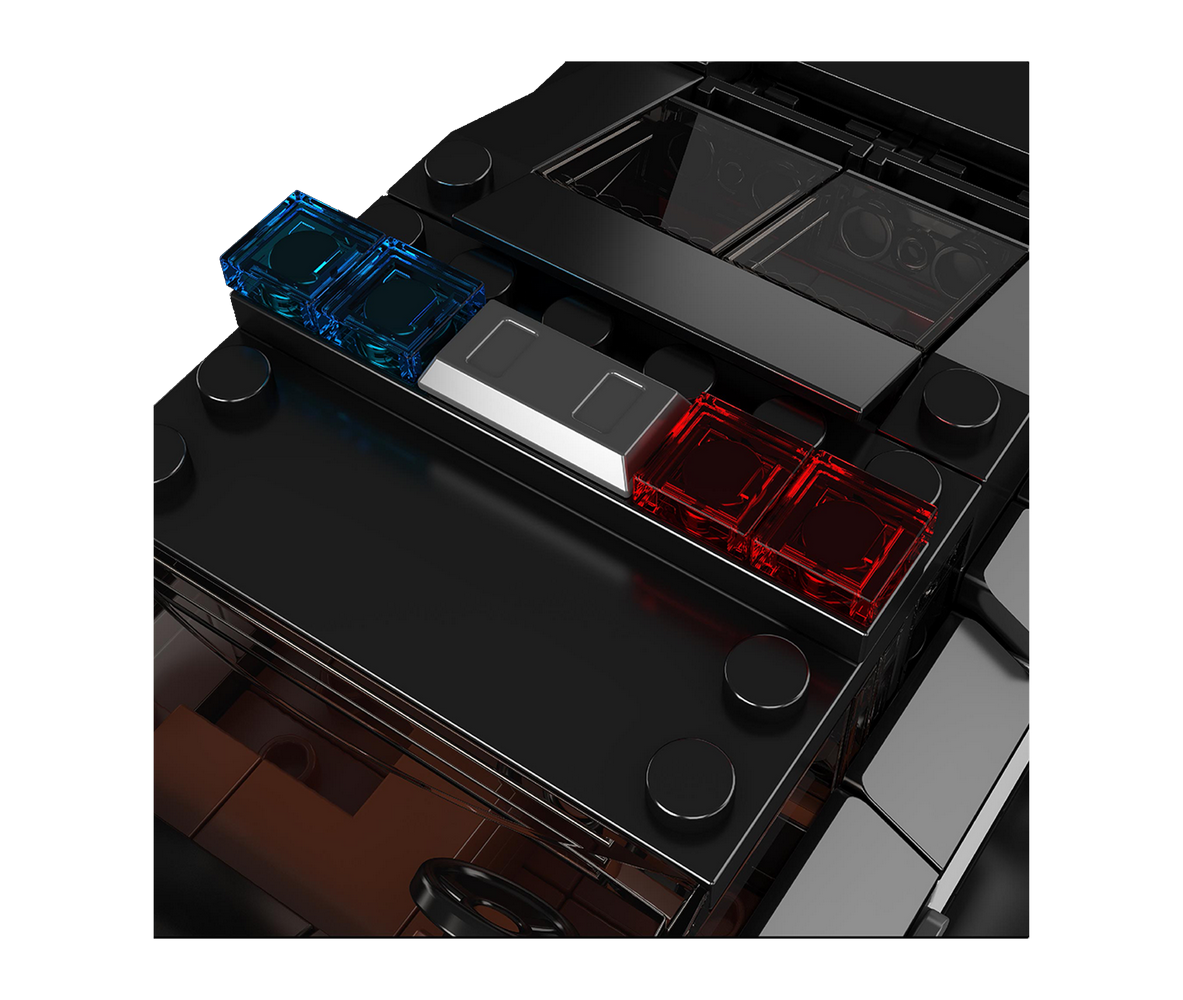 Mould King 27098 Challenger Police Car Building Toy Set | 443 PCS