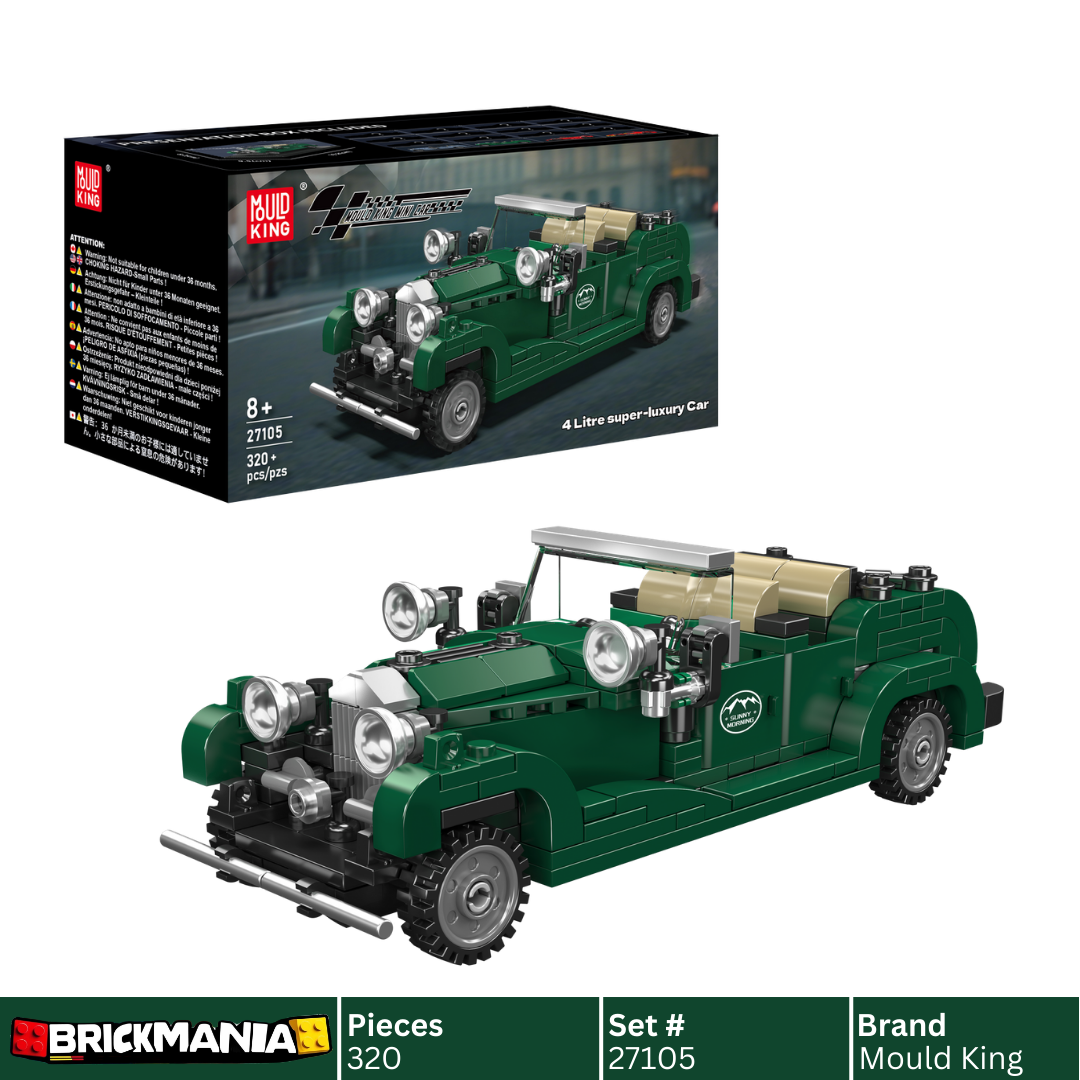 Mould King 27105 Classic Mini Cooper Mk VII British Super Luxury Car Building Toy Set | 320 PCS
