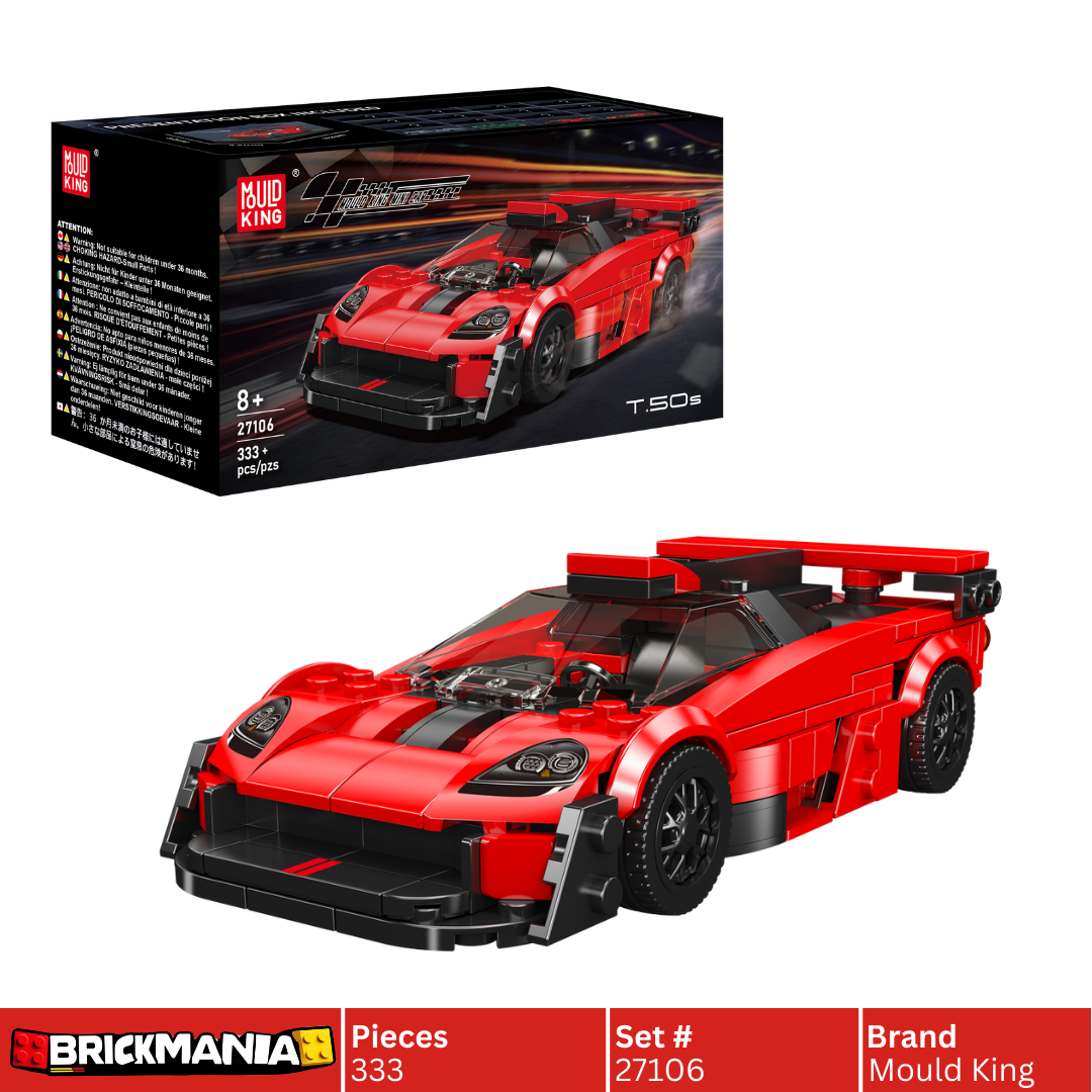 Mould King 27106 GMA T.50 Supercar Model Building Toy Set | 333 PCS