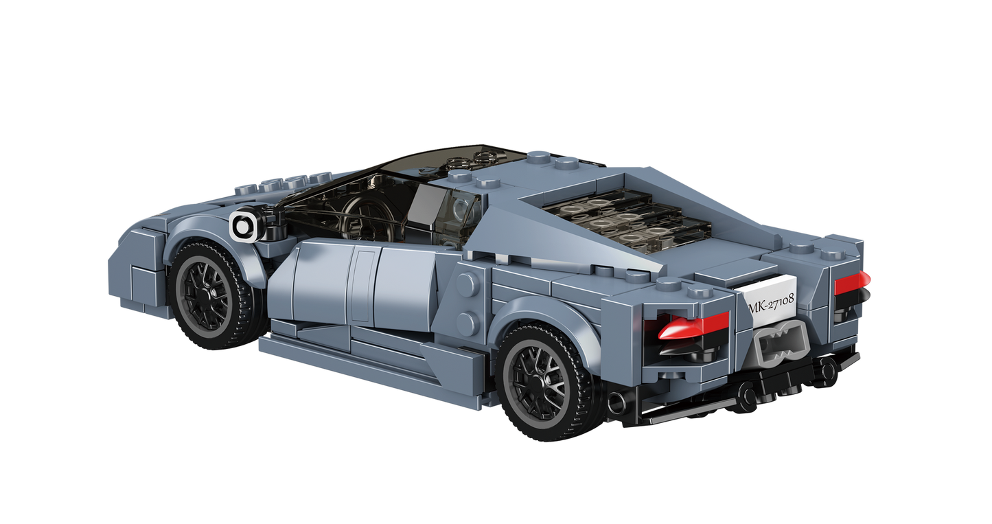Mould King 27108 Lamborghini Reventón Blue Hypercar Model Building Toy Set | 442 PCS