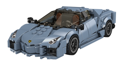 Mould King 27108 Lamborghini Reventón Blue Hypercar Model Building Toy Set | 442 PCS
