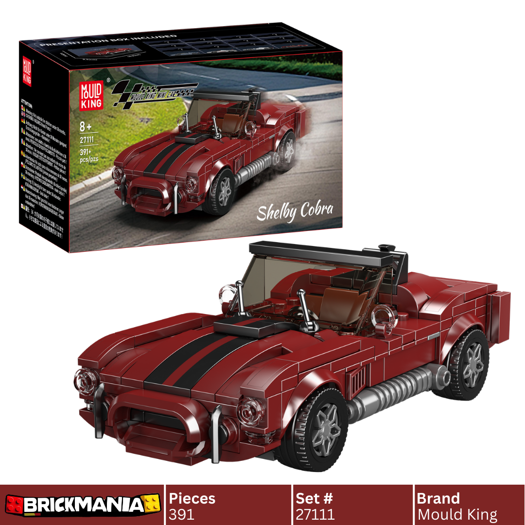 Mould King 27111 Ford Shelby Cobra 427 Roadster Building Toy Set | 391 PCS