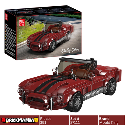 Mould King 27111 Ford Shelby Cobra 427 Roadster Building Toy Set | 391 PCS