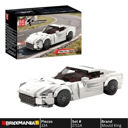 Mould King 27114 Aston Martin One-77 Car Model Building Toy Set | 334 PCS