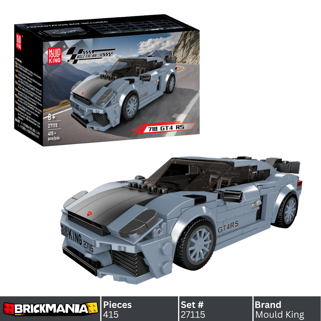 Mould King 27115 Porshe 718 GT4 RS Car Model Building Toy Set | 415 PCS
