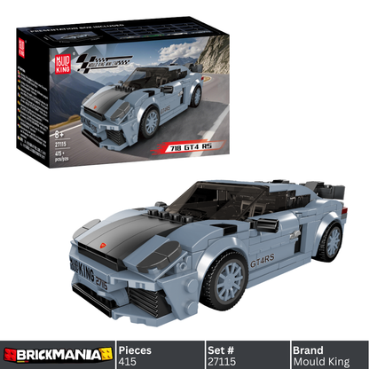 Mould King 27115 Porshe 718 GT4 RS Car Model Building Toy Set | 415 PCS