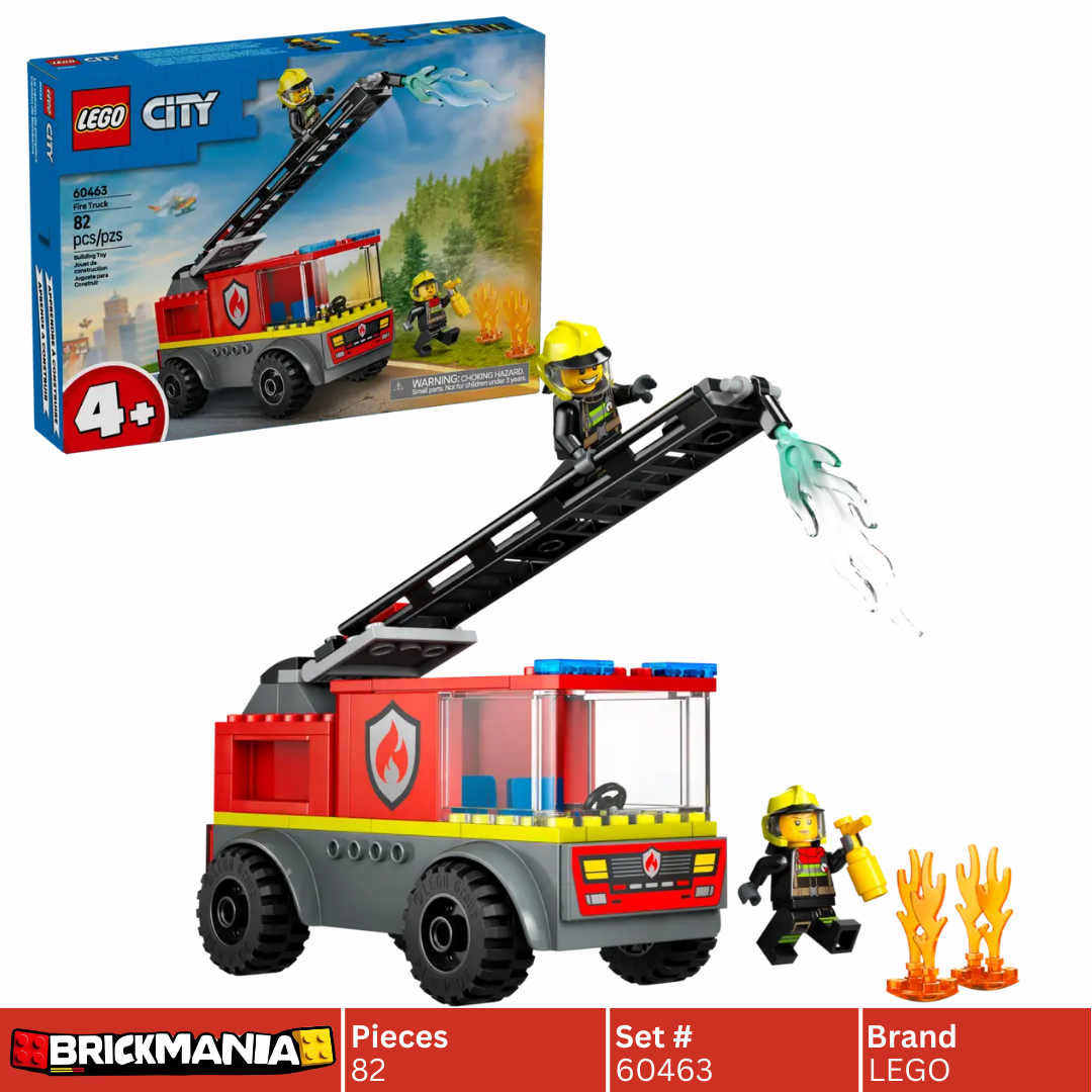 LEGO 60463 City Fire Ladder Truck | 82 PCS