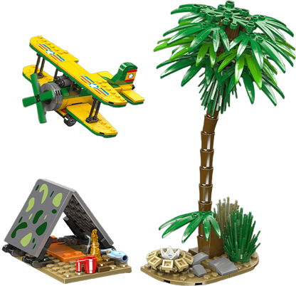 Mould King 29001 Jurassic Adventure Brachiosaurus Island Explorer Dino Egg Building Toy Set | 373 PCS