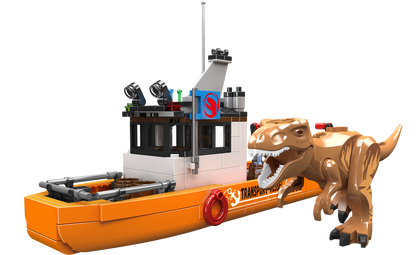 Mould King 29002 Mould King 29002 T-Rex Dinosaur Transport Vessel Dino Egg Building Toy Set | 427 PCS