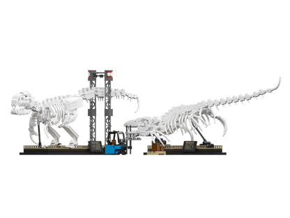 Mould King 29005 Mosasaurus & Velociraptor Fossil Display Model Building Toy Set | 1418 PCS