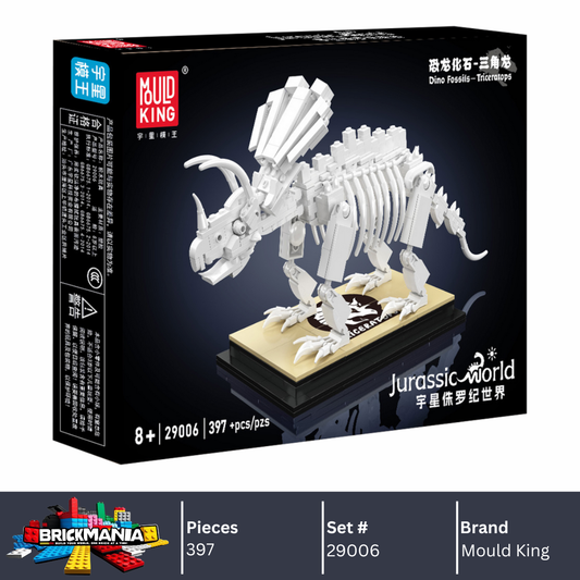 Mould King 29006 Triceratops Dinosaur Fossil Building Toy Set | 397 PCS