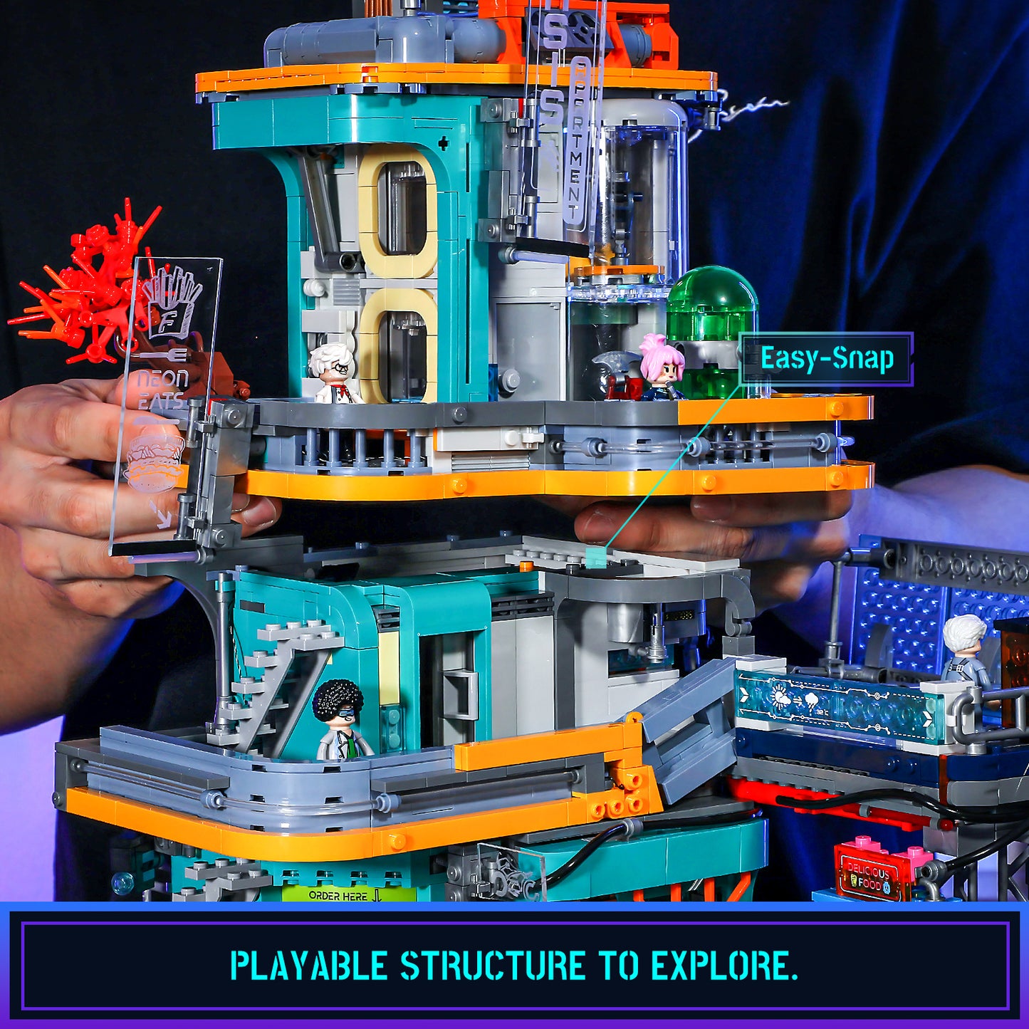 Lumibricks F9042 Apartment Building Toy Set | 2524 PCS