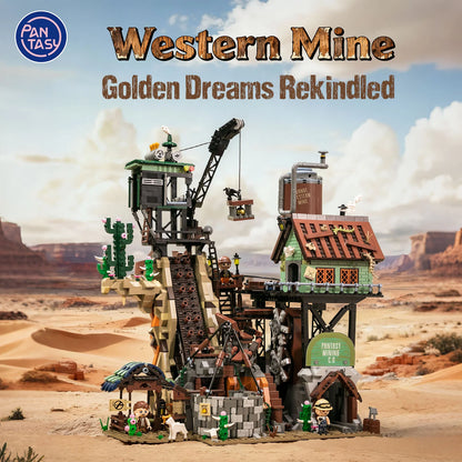 Pantasy 85025 Modular Bulding Western Mine Building Toy Set | 2907 PCS