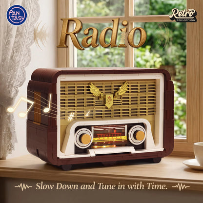 Pantasy 85048 Retro Collection Radio Building Toy Set | 811 PCS